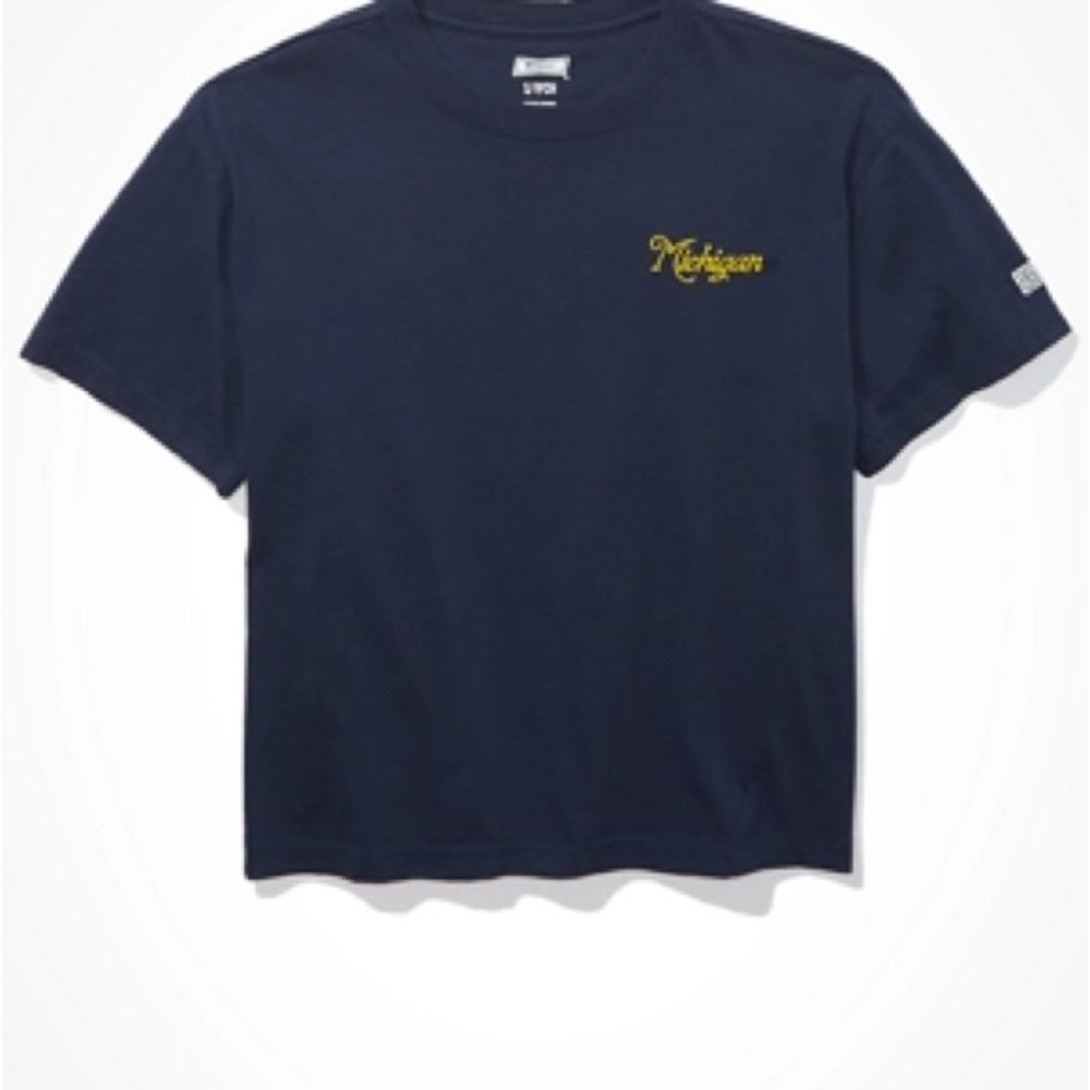 TAILGATE WOMEN'S MICHIGAN WOLVERINES CROPPED T-SHIRT